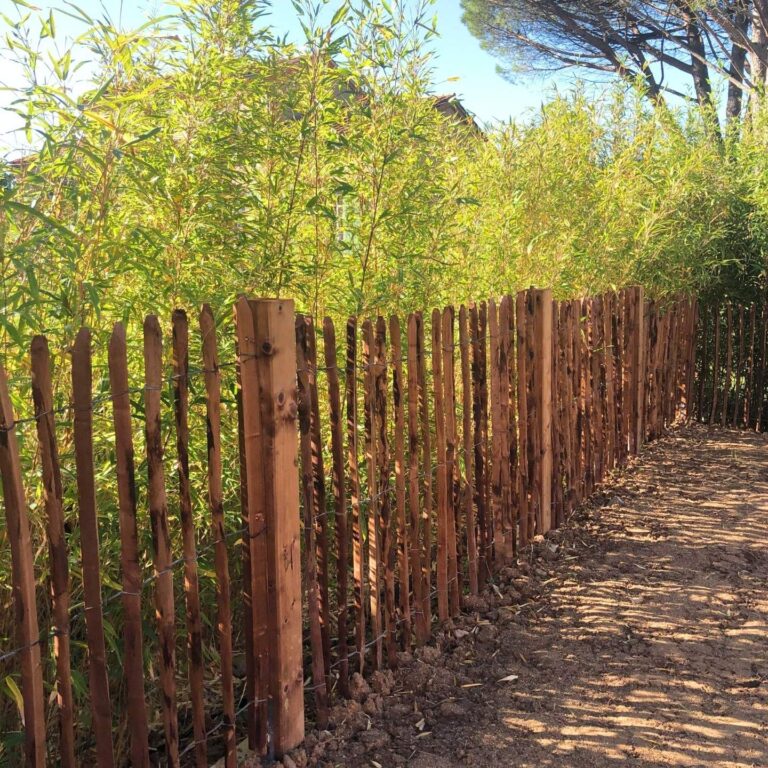 ganivelle en bois naturel – clôture légère pour espaces extérieurs