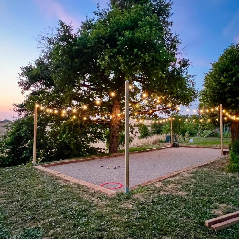 Terrain de Petanque Traverses Paysagères Chêne Autoclave Escaffre Bois