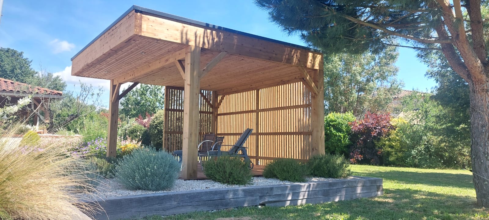 Pool House Bois Escaffre Bois