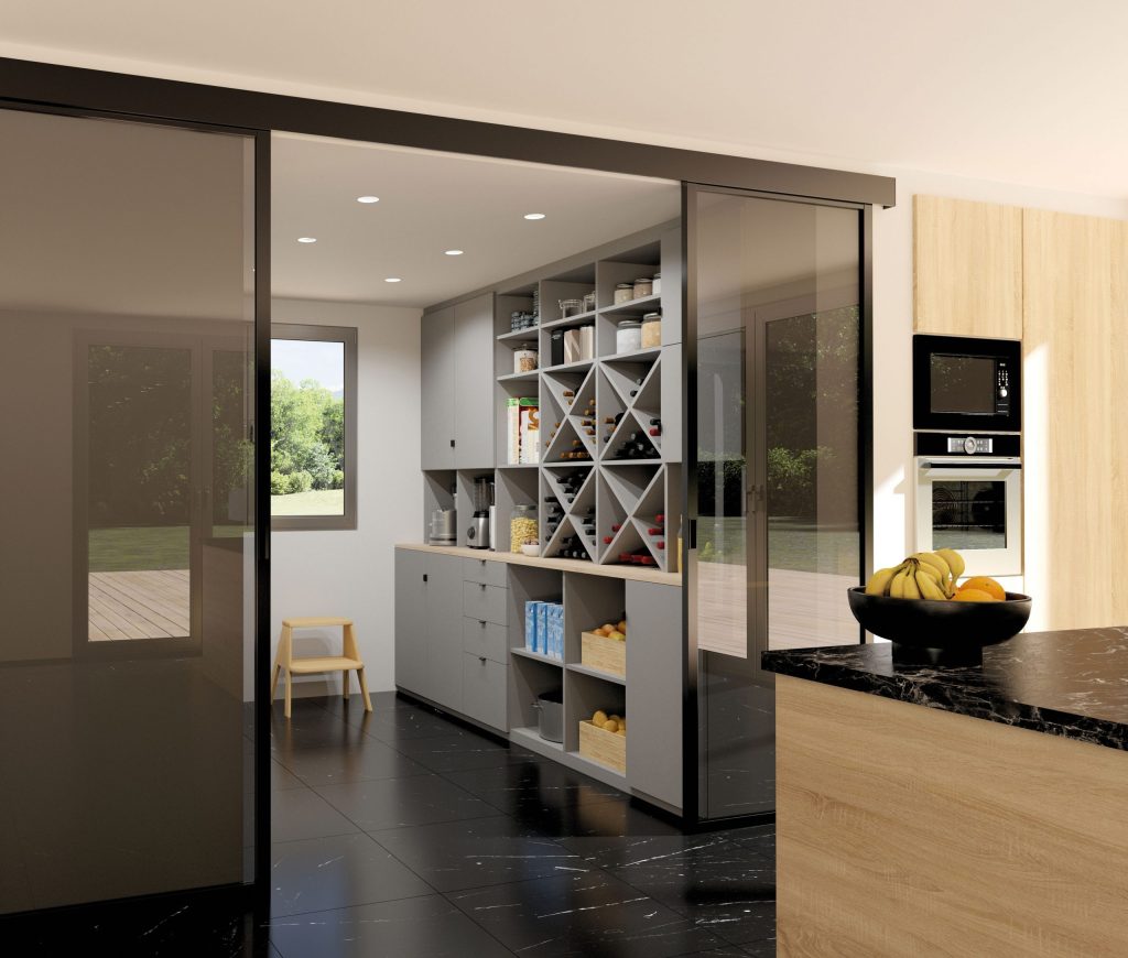 Porte Coulidoor Cuisine Noire