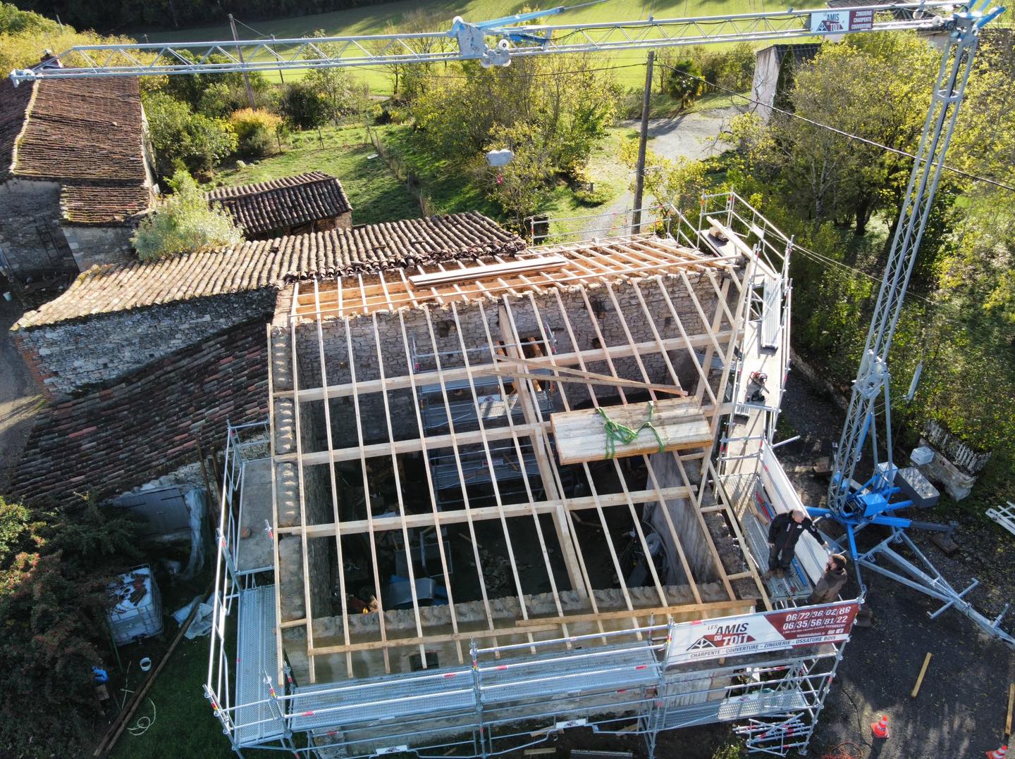 Réfection Toiture Charpente Escaffre Bois