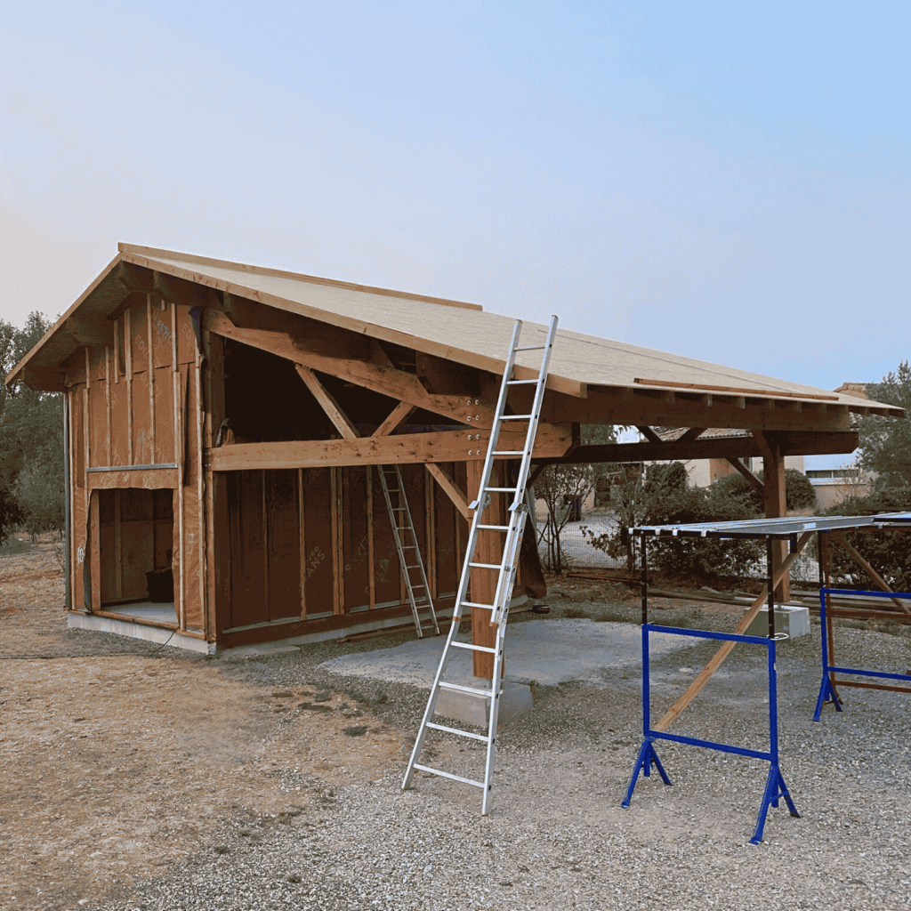 Carport Charpente Traditionnelle Escaffre Bois (3)