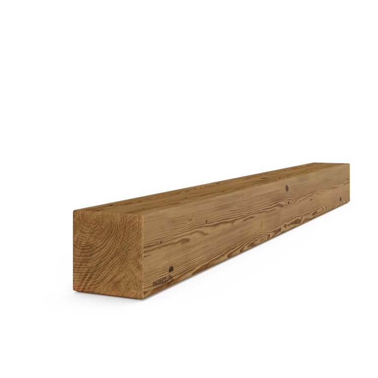 poteau pin carre rabote